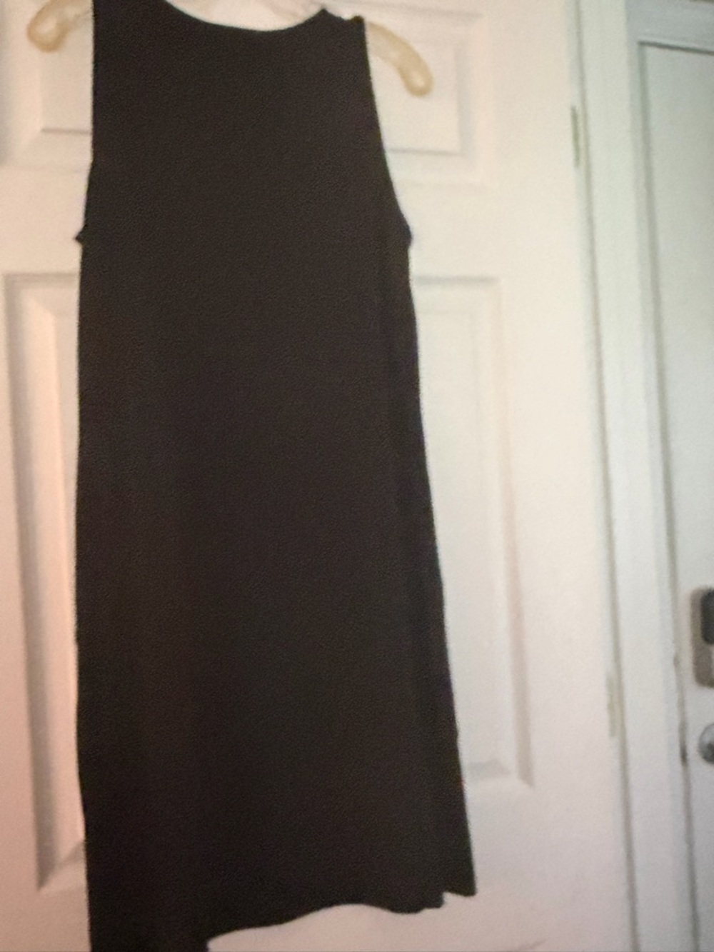 White House Black Market Black Dress with White Label